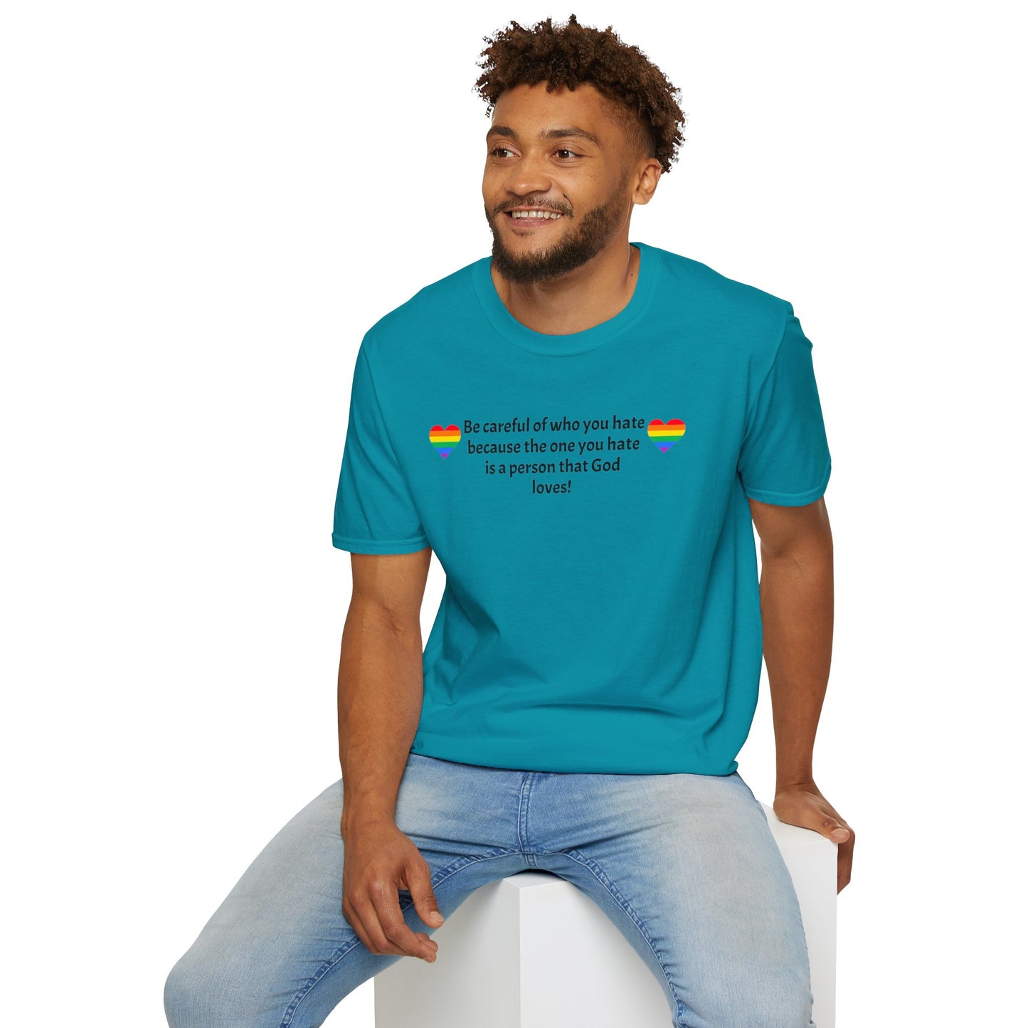 Be careful Unisex Softstyle T-Shirt