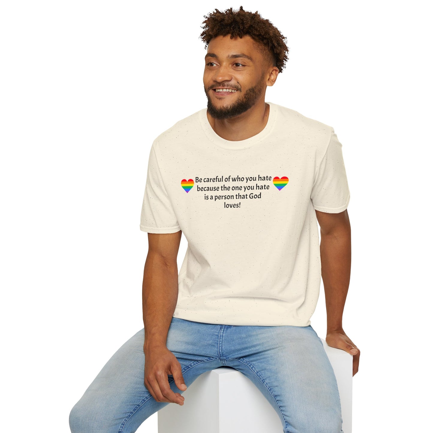 Be careful Unisex Softstyle T-Shirt