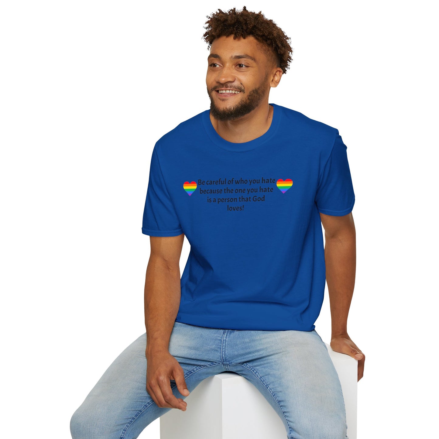 Be careful Unisex Softstyle T-Shirt
