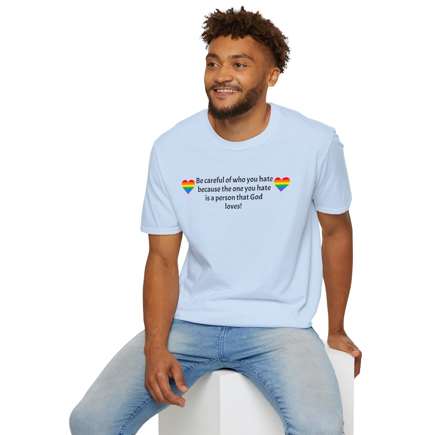Be careful Unisex Softstyle T-Shirt