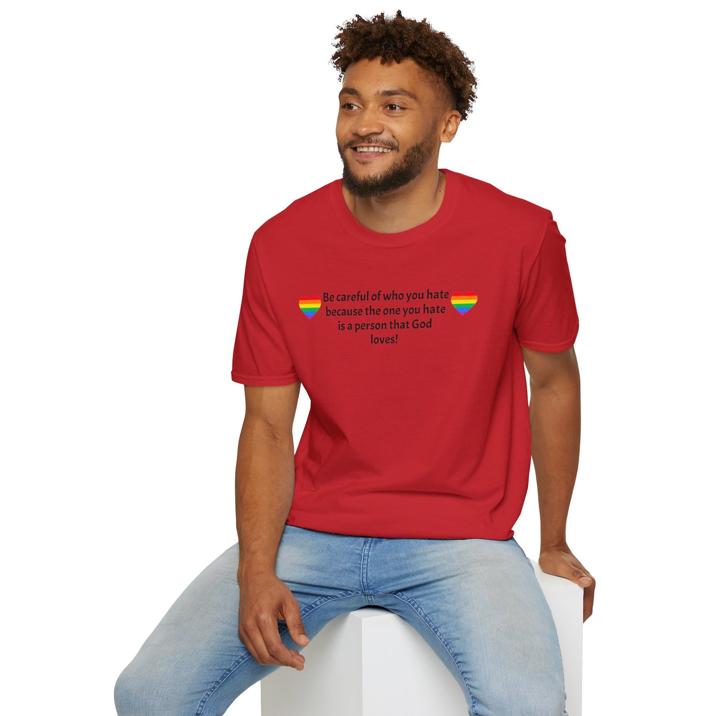 Be careful Unisex Softstyle T-Shirt