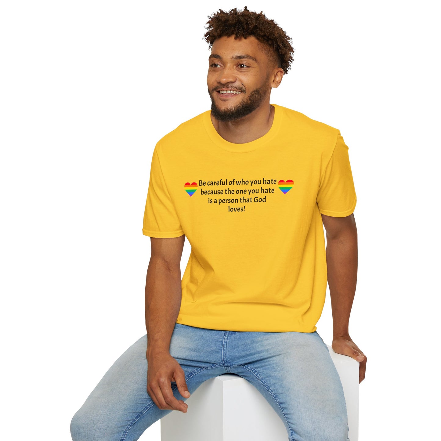 Be careful Unisex Softstyle T-Shirt