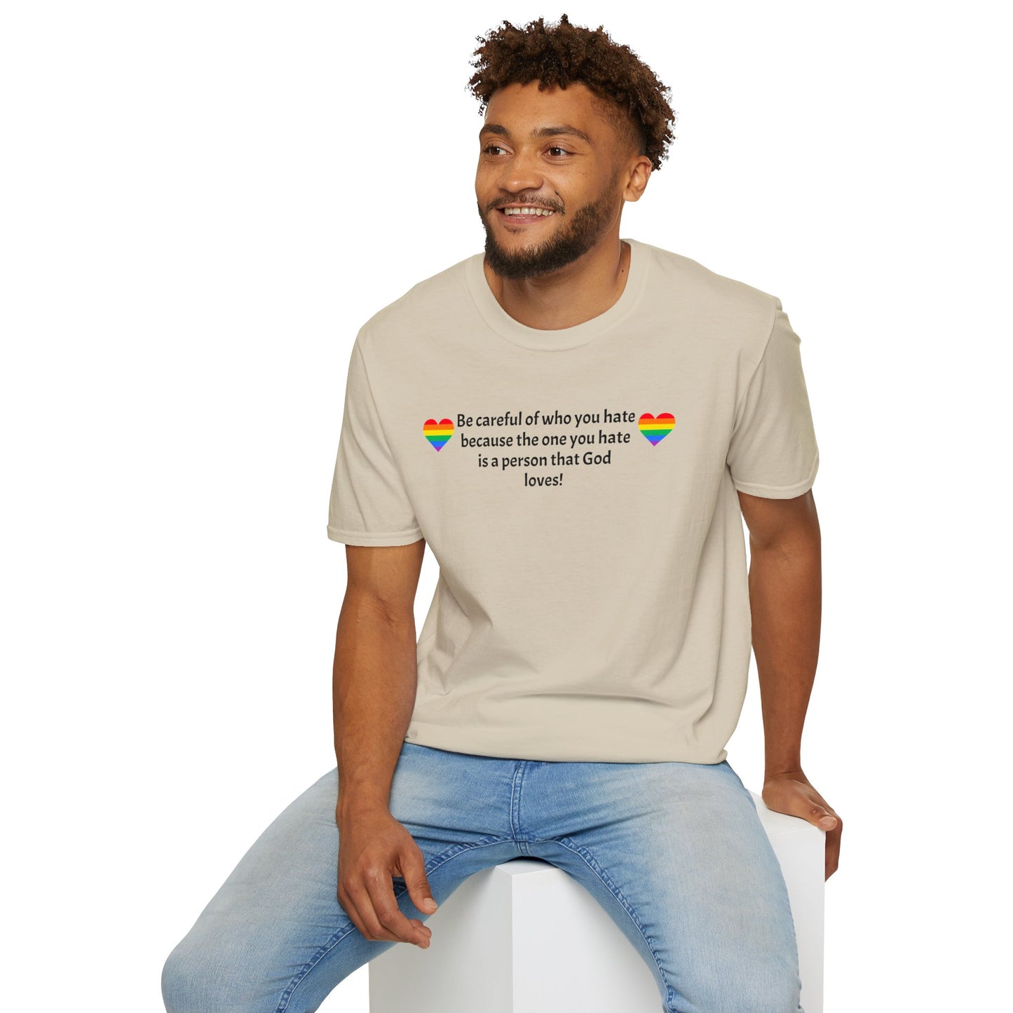 Be careful Unisex Softstyle T-Shirt