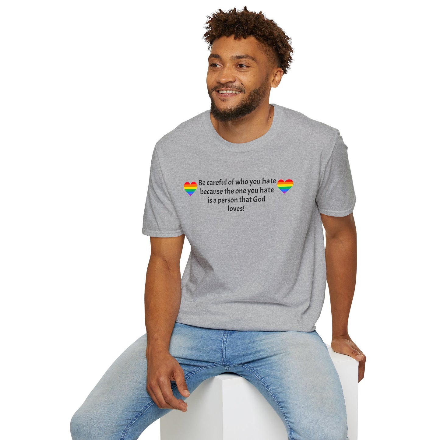 Be careful Unisex Softstyle T-Shirt