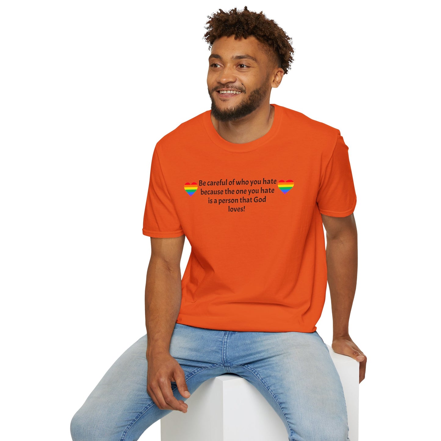 Be careful Unisex Softstyle T-Shirt