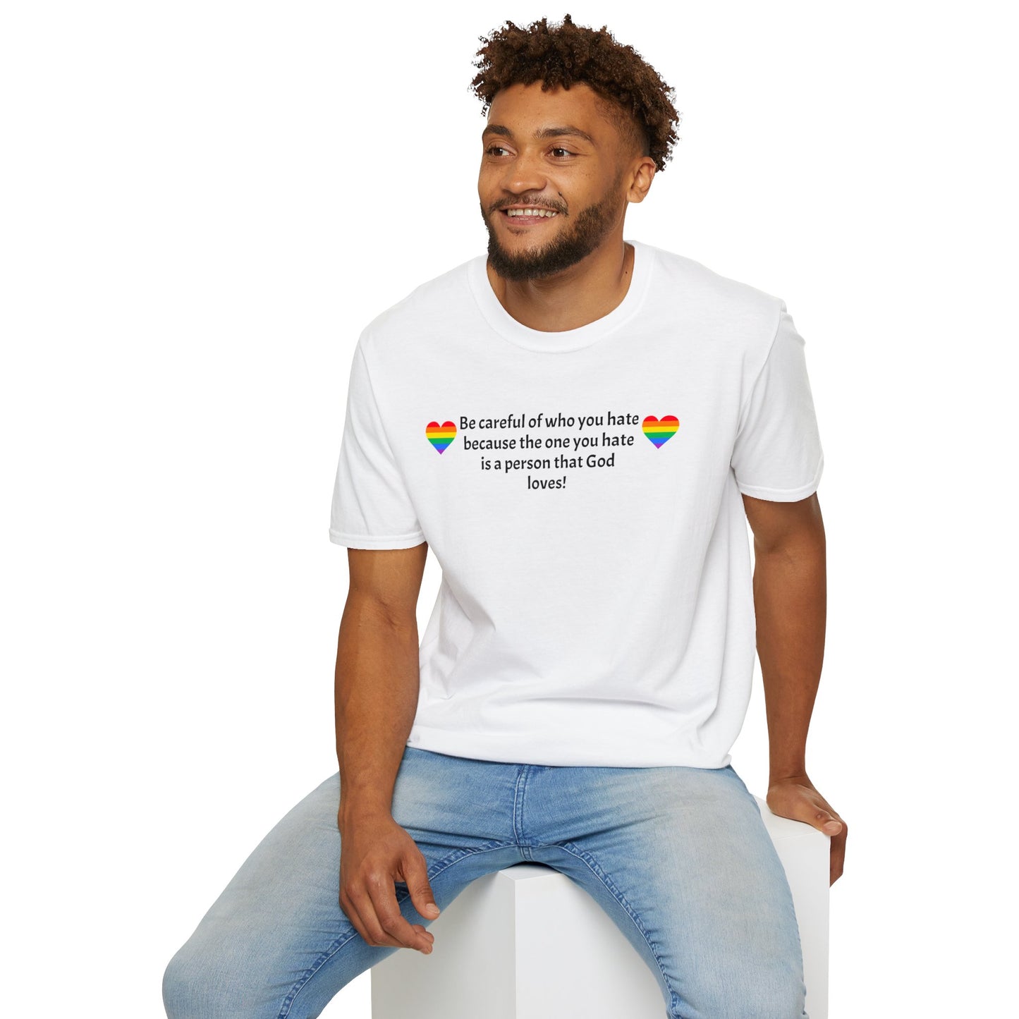 Be careful Unisex Softstyle T-Shirt