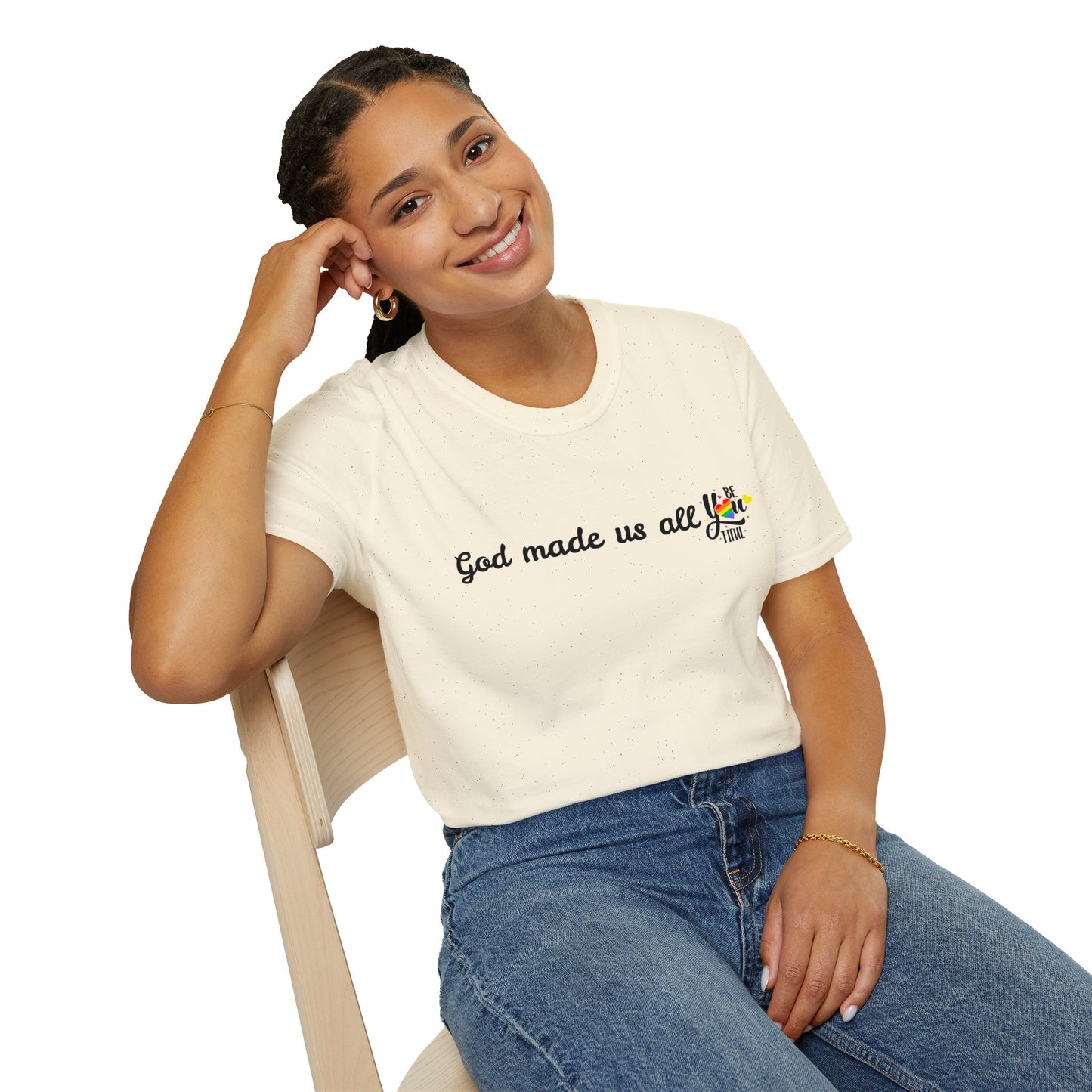 God made us all Unisex Softstyle T-Shirt