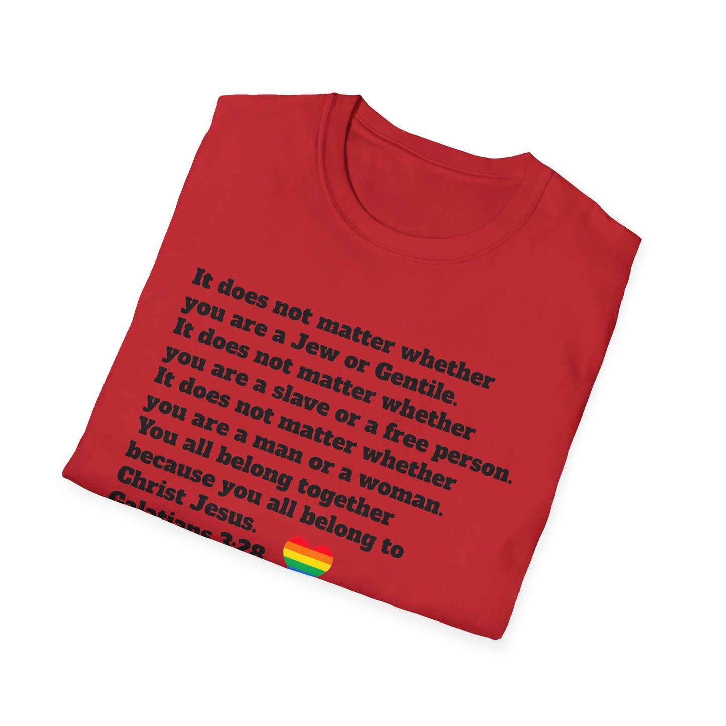 Galatians 3:28 Unisex Softstyle T-Shirt