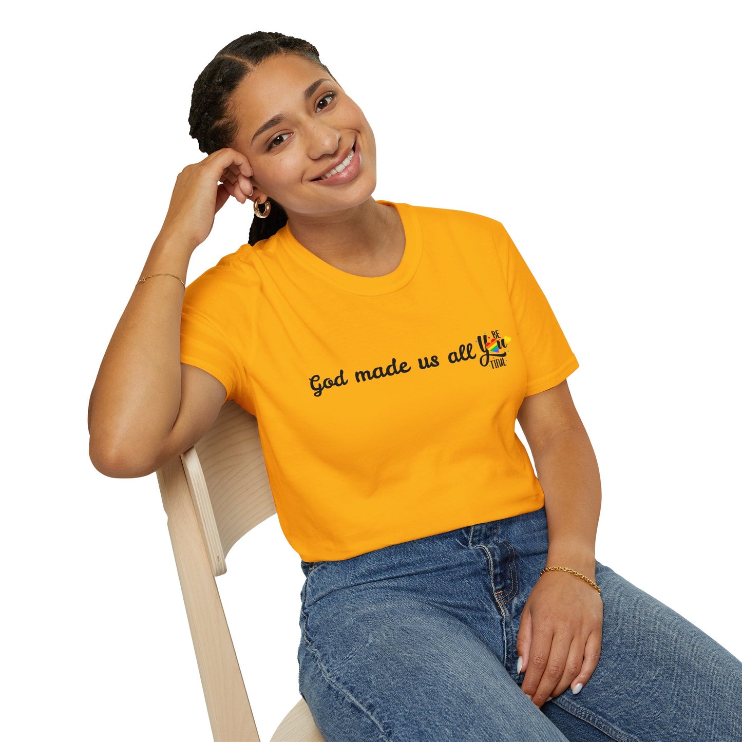 God made us all Unisex Softstyle T-Shirt