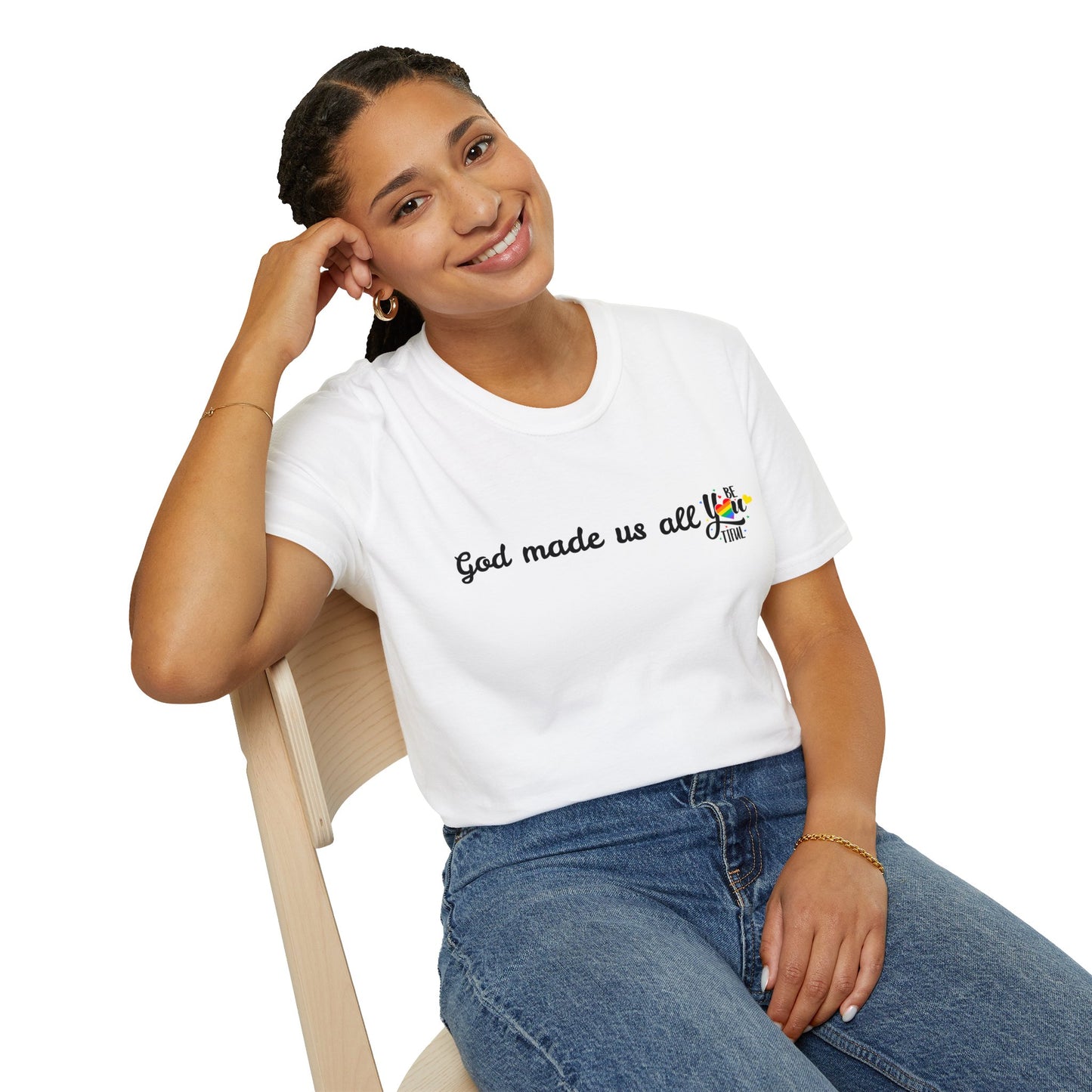 God made us all Unisex Softstyle T-Shirt