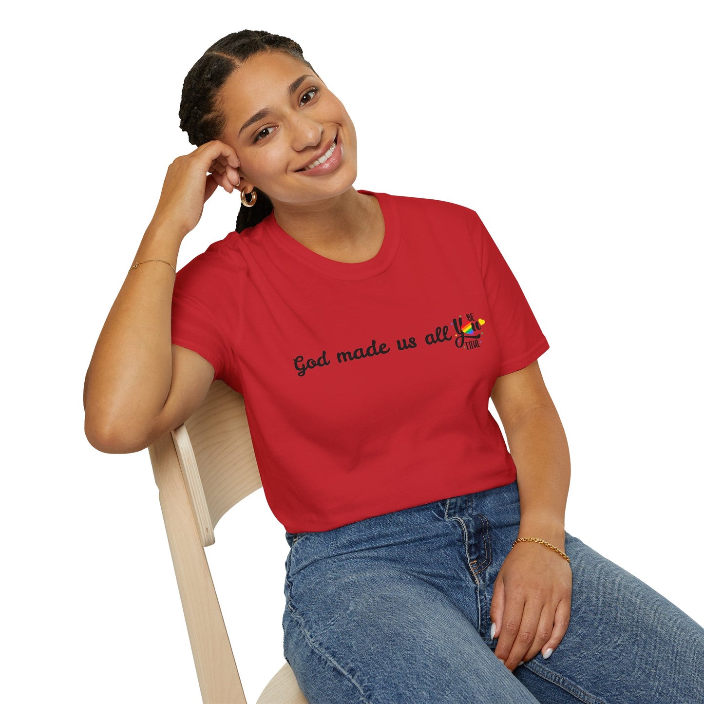 God made us all Unisex Softstyle T-Shirt