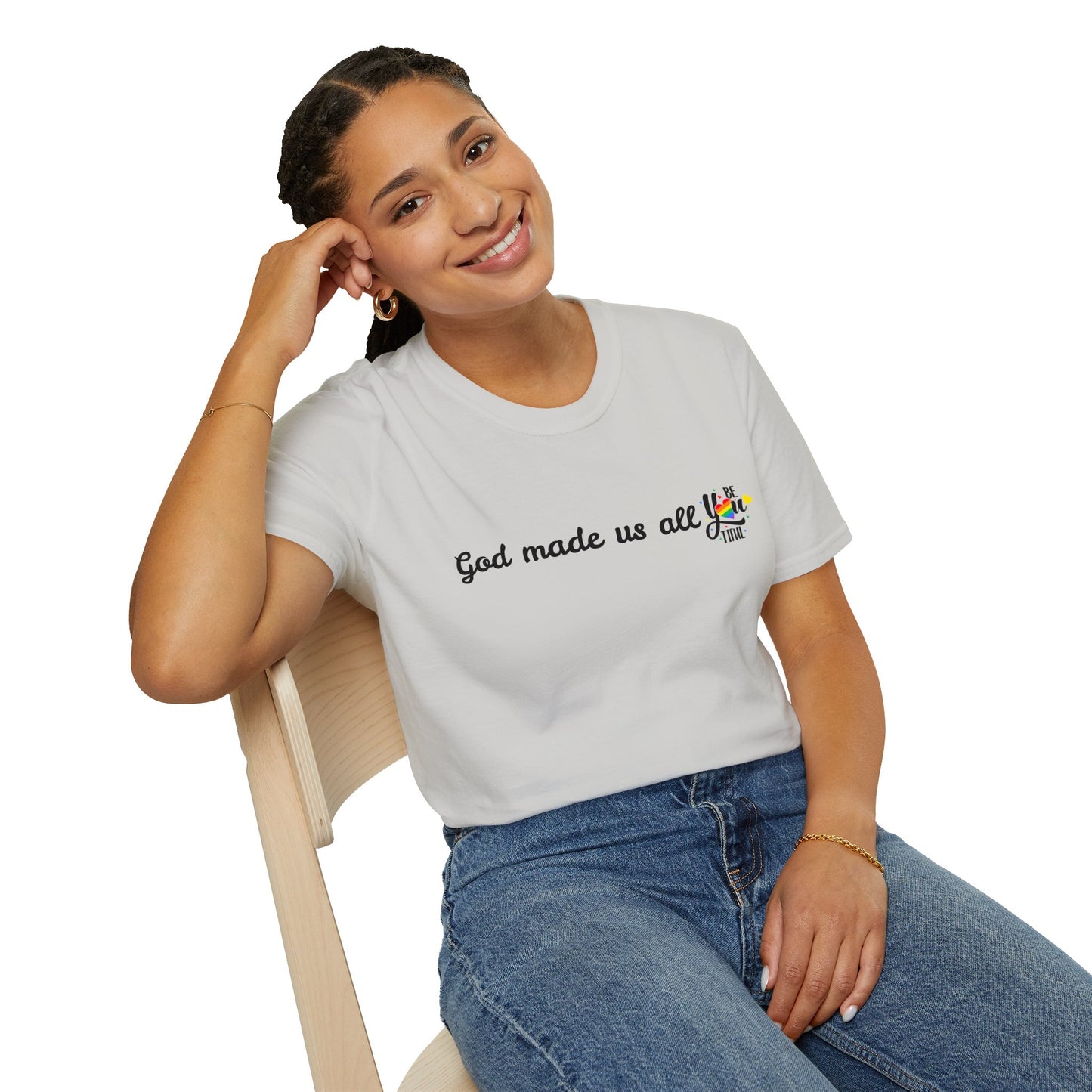 God made us all Unisex Softstyle T-Shirt