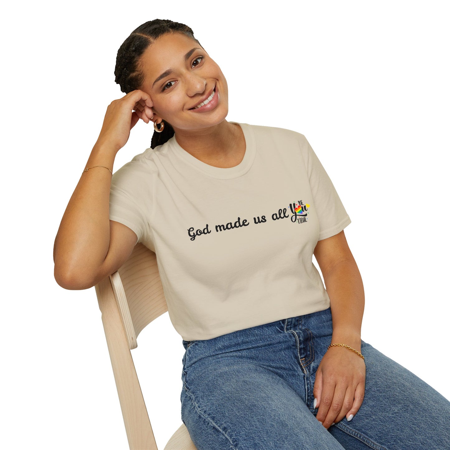 God made us all Unisex Softstyle T-Shirt