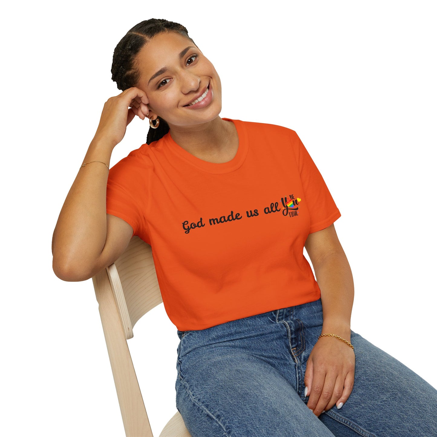 God made us all Unisex Softstyle T-Shirt