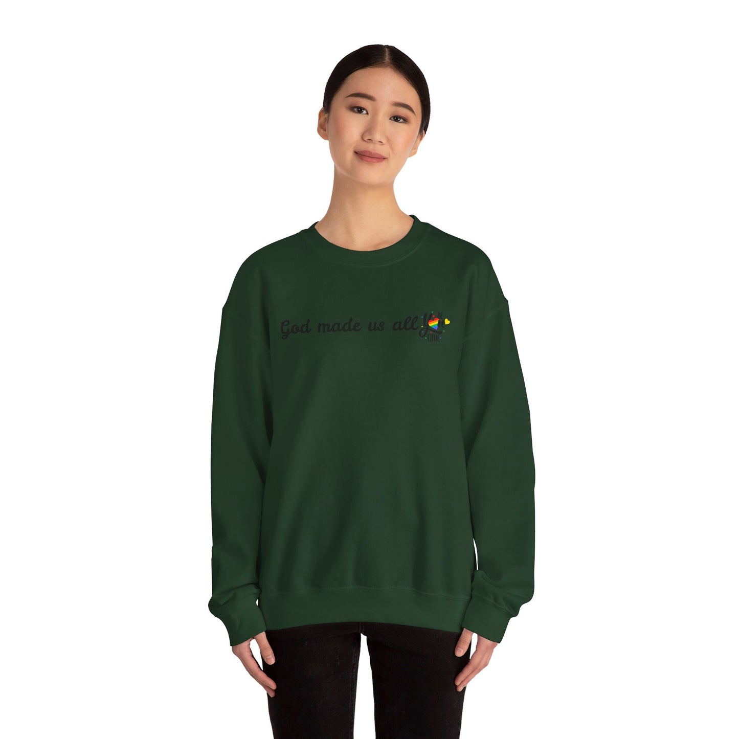 God made us all Unisex Heavy Blend™ Crewneck Sweatshirt