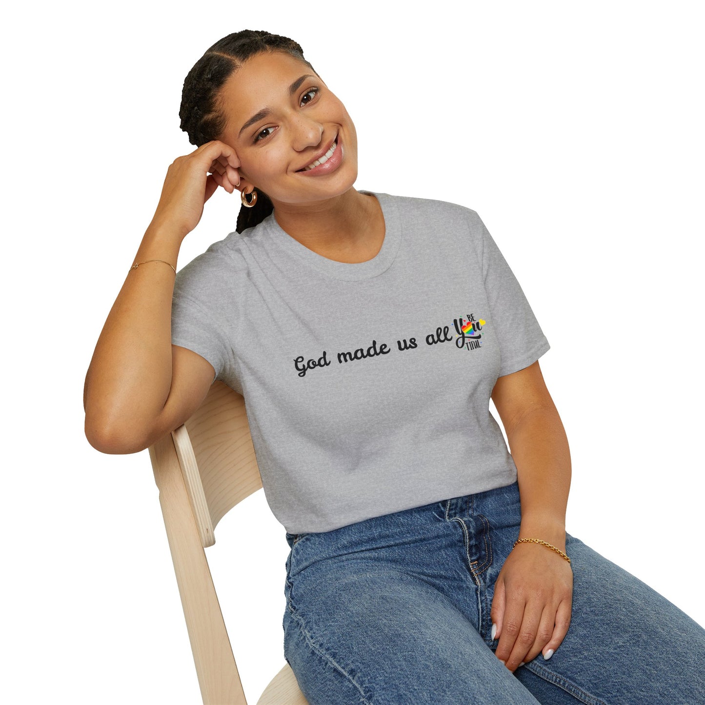God made us all Unisex Softstyle T-Shirt