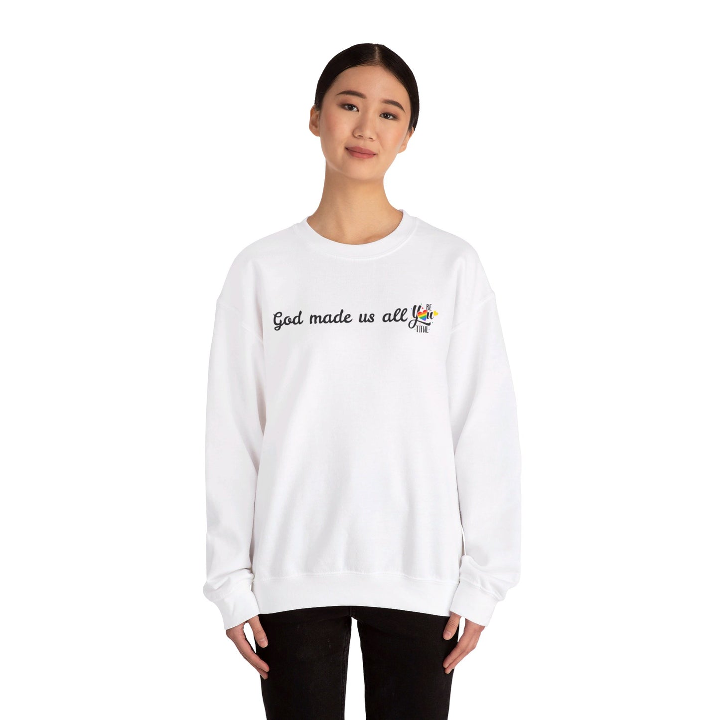 God made us all Unisex Heavy Blend™ Crewneck Sweatshirt