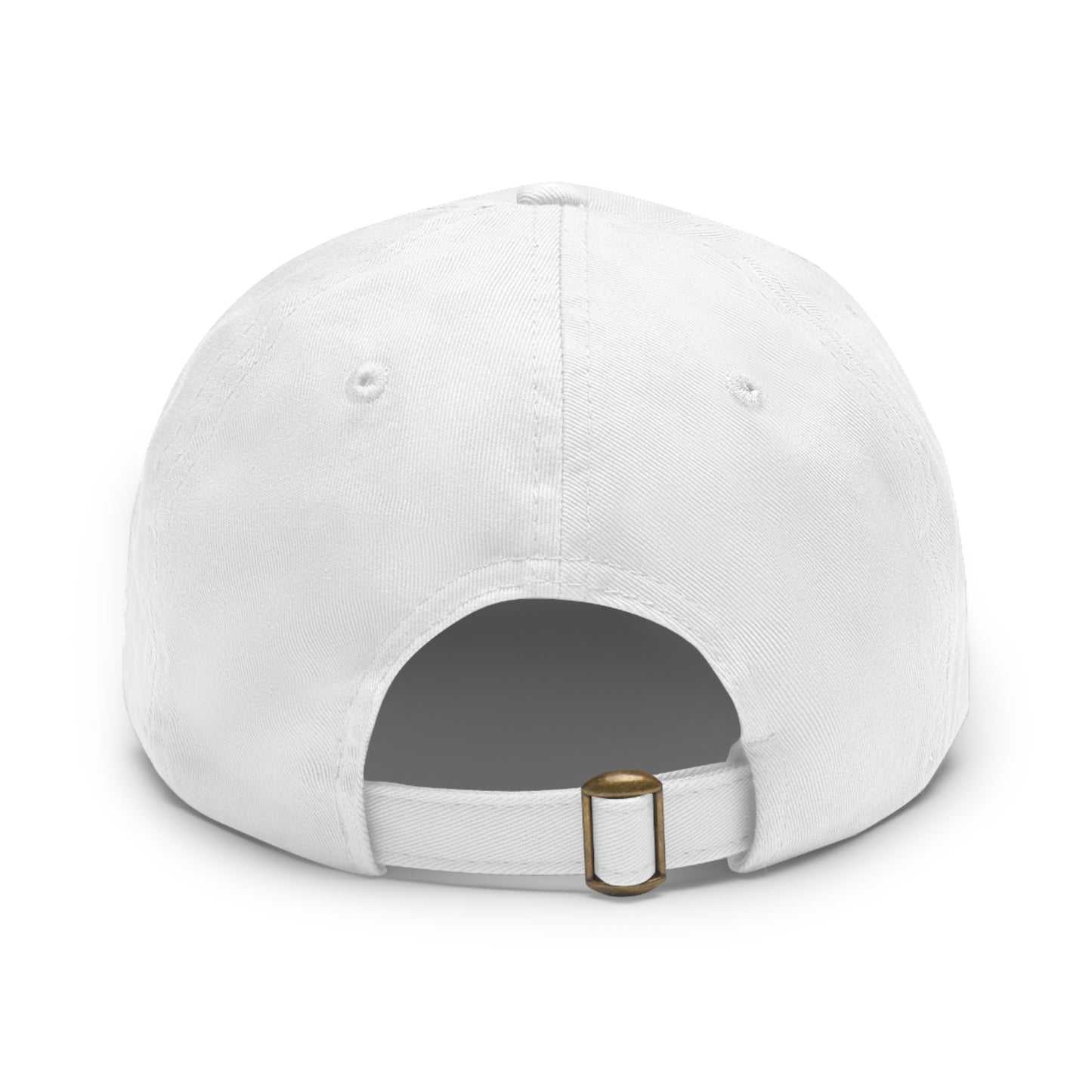 God Made Us All Dad Hat with Leather Patch (Rectangle)