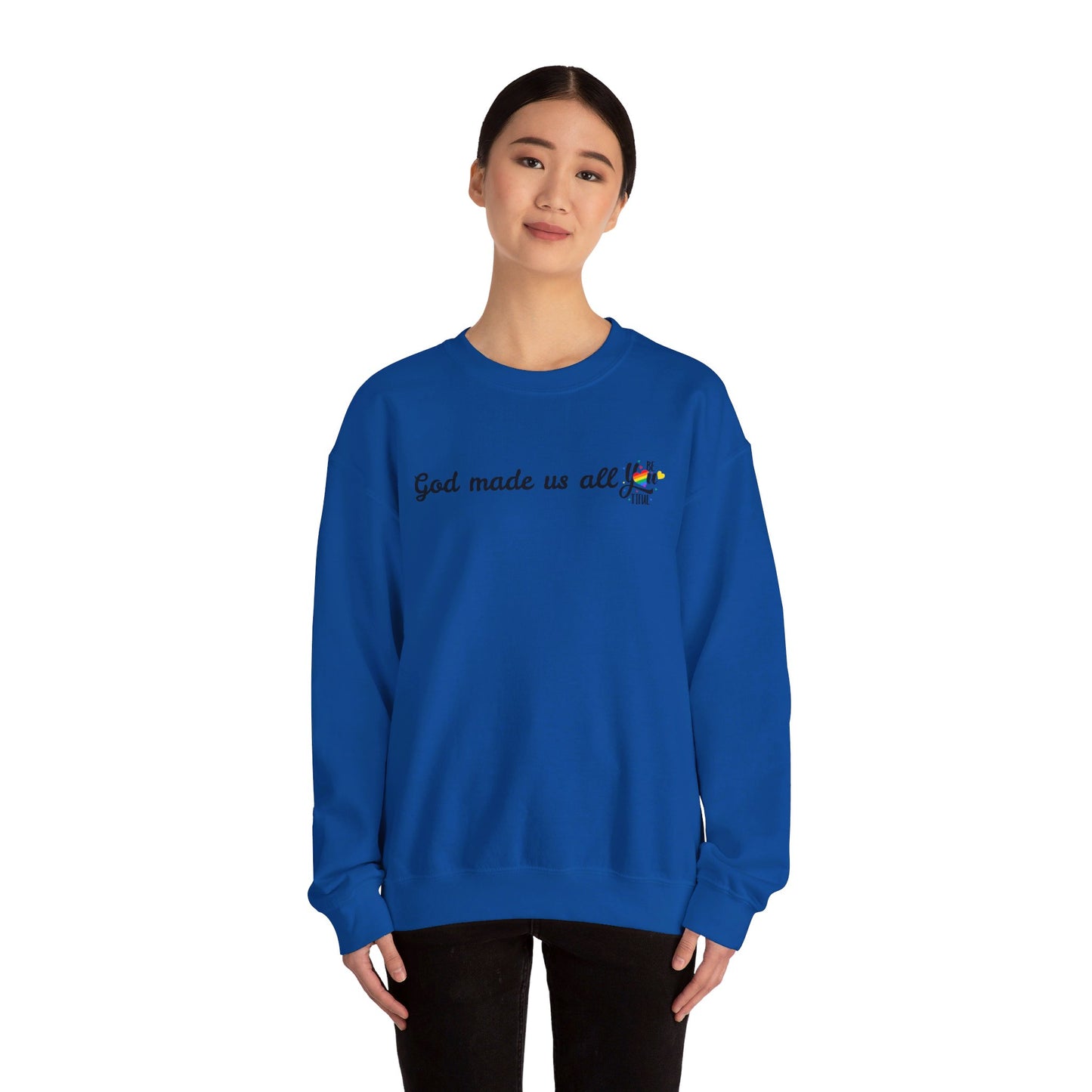 God made us all Unisex Heavy Blend™ Crewneck Sweatshirt