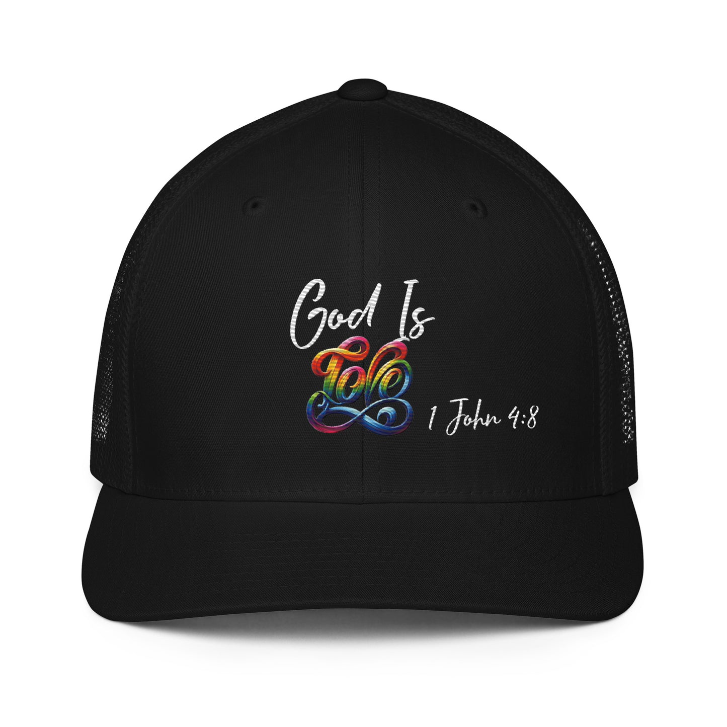 God is Love Closed-back trucker cap