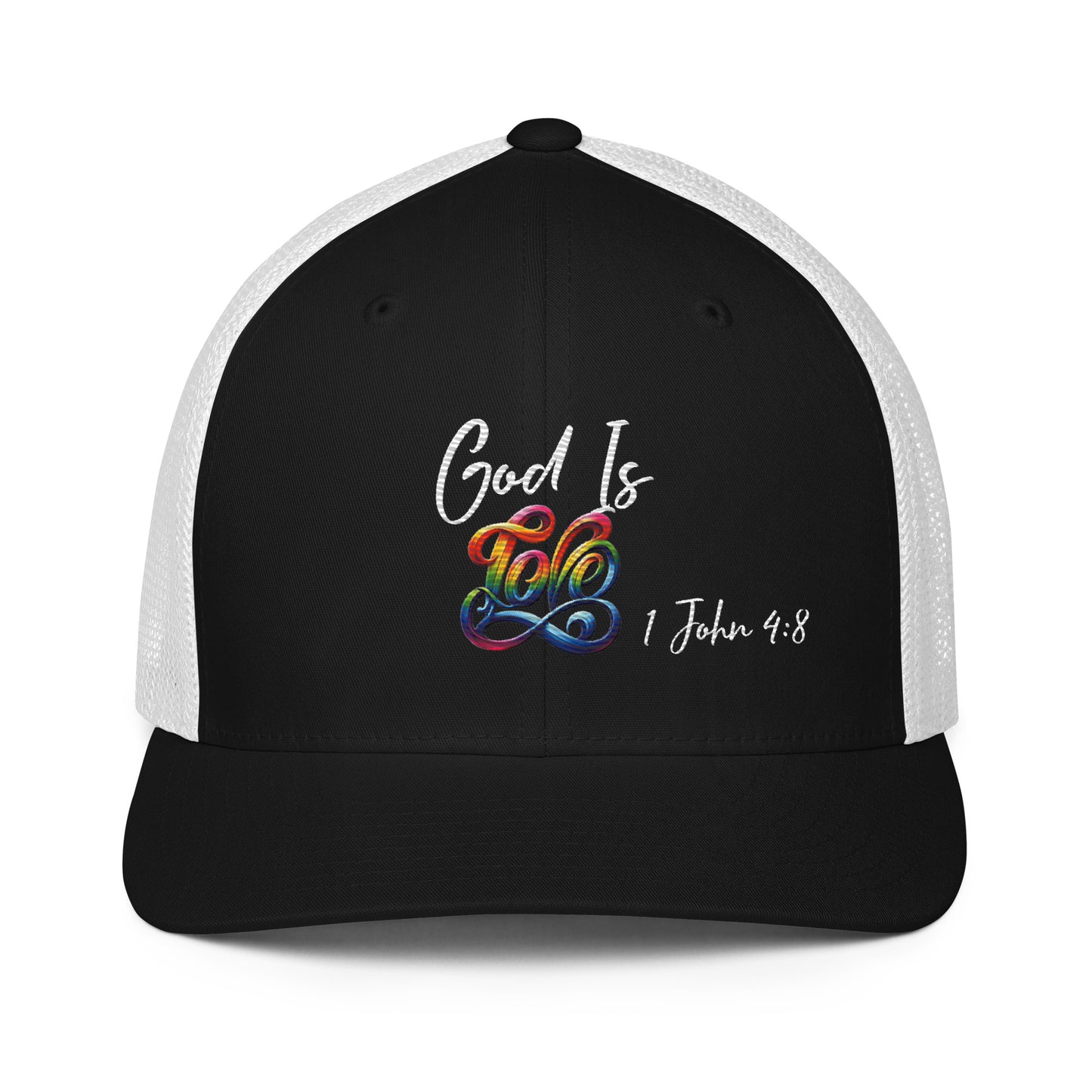 God is Love Closed-back trucker cap