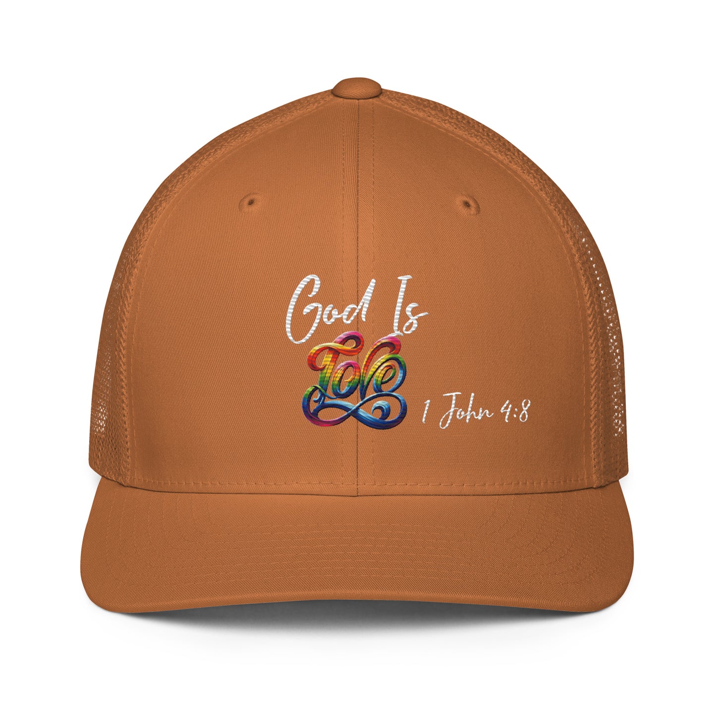 God is Love Closed-back trucker cap