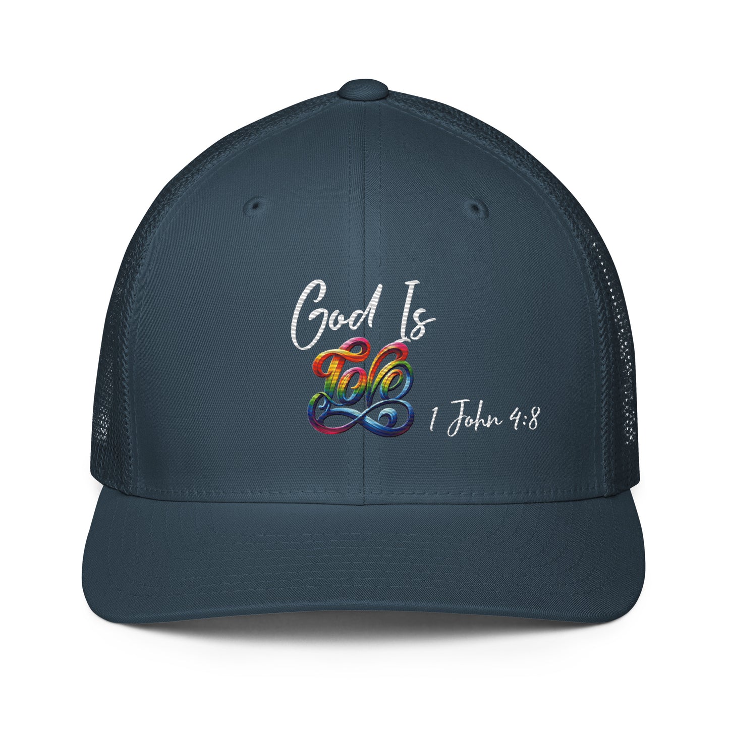 God is Love Closed-back trucker cap