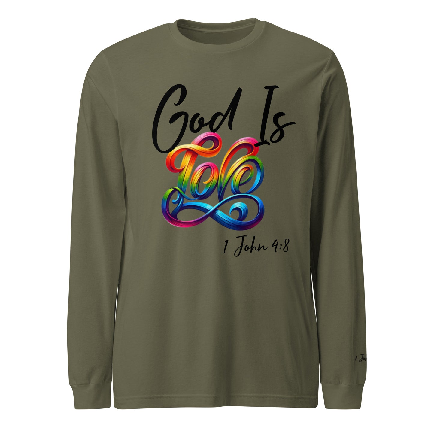 God is Love Unisex Long Sleeve Tee lighter